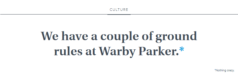 Culture   Warby Parker
