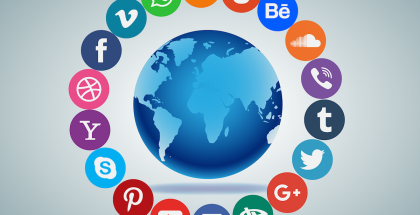 Endless social media digital landscape showing updates in the media industry